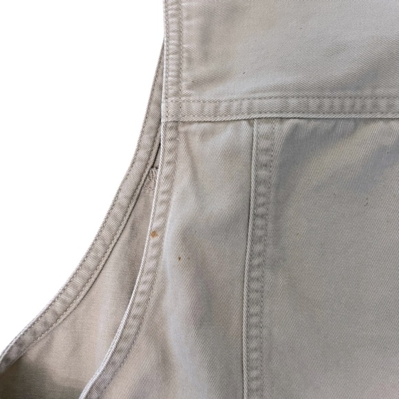 VTG Liz Claiborne Khaki Vest Top Women’s Medium Vintage 90s Casual Neutrals - Picture 5 of 5